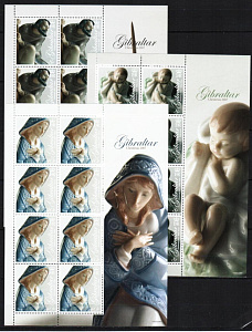 Гибралтар, 2007, Рождество, Керамика, Религия, 6 листов Гибралтар, 2007, Рождество, Керамика, Религия, 6 листов